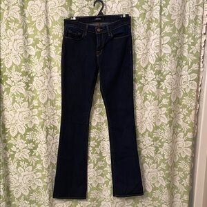 J Brand Dark Blue Slim Boot Cut Jeans - Starless
